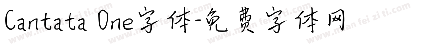 Cantata One字体字体转换